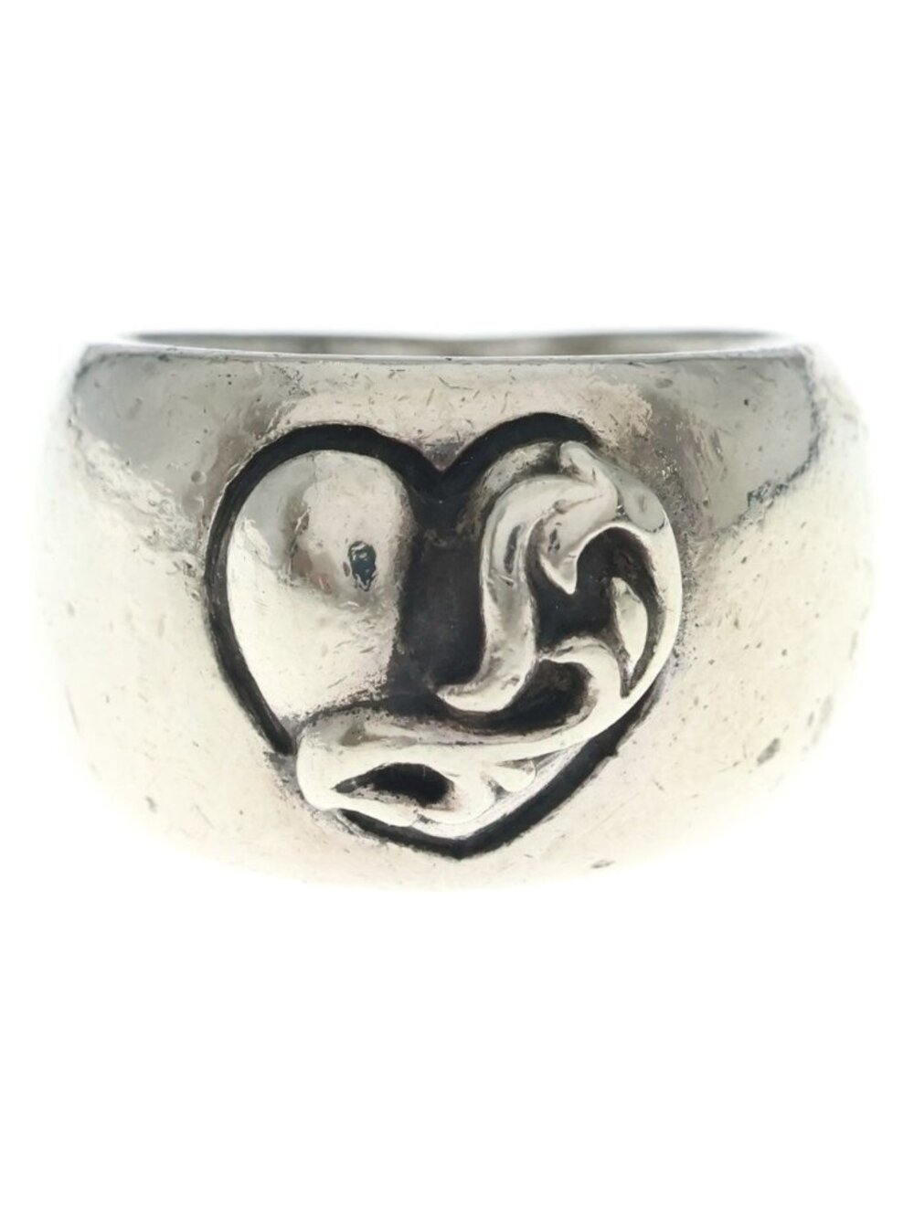 Chrome Heart in Band Silver Ring